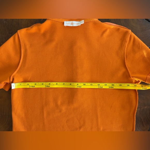 Tory Burch Scalloped Collar Short Sleeve T-Shirt - Picture 6 of 12